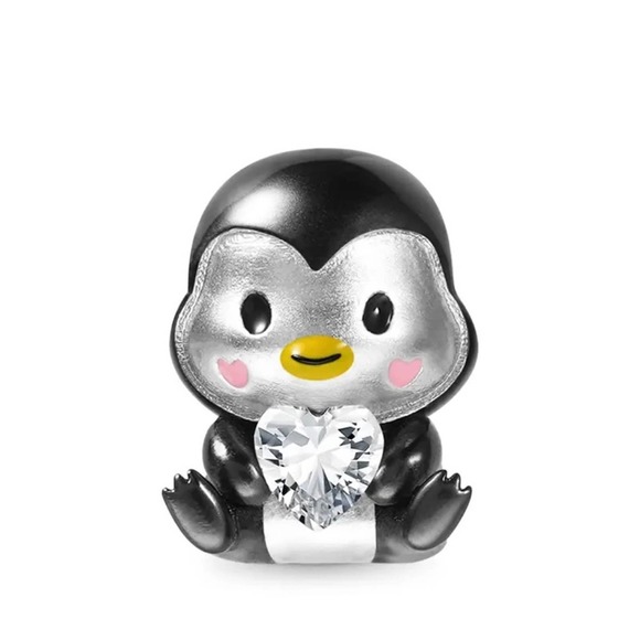 Charm Jewelry - Penguin Rhinestone Charm